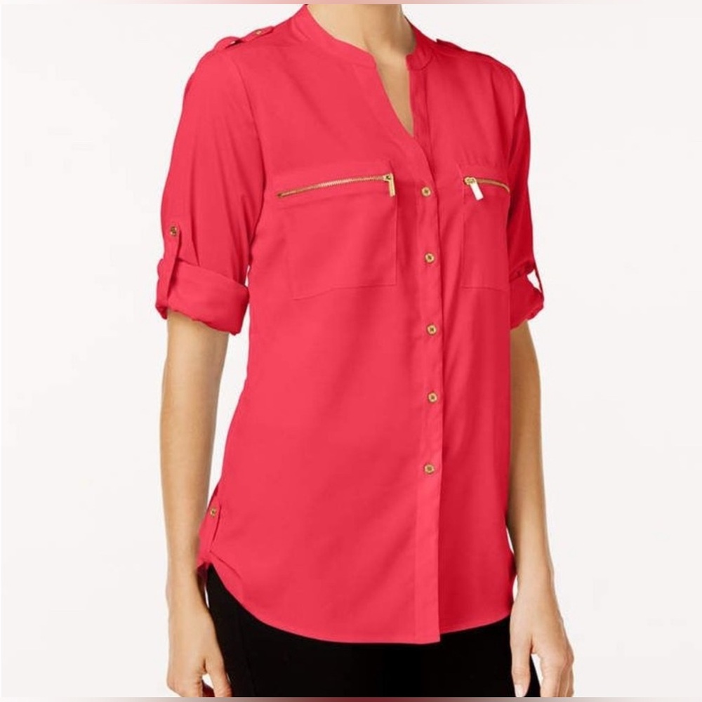 Calvin Klein Vibrant Red Blouse